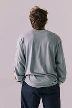 Grateful Dead Stealie Long Sleeve – Silver Grey Rainbow Skull Graphic Tee