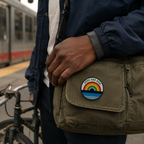 Fun Hear and Now Patch shown in a street-style lifestyle setting