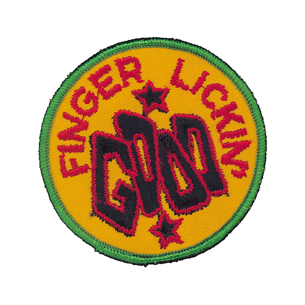 Finger Lickin Good Patch 3" X 3" product flat on white background