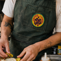 Fun Finger Lickin Good Patch shown in a street-style lifestyle setting