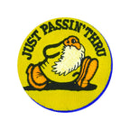 Just Passin Thru Patch 3" X 3" product flat on white background
