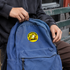 Fun Just Passin Thru Patch shown in a street-style lifestyle setting