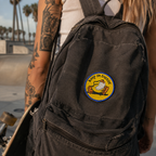 Fun Keep On Truckin Patch shown in a street-style lifestyle setting