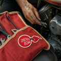 Fun Cherry Bomb Patch shown in a street-style lifestyle setting