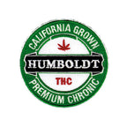 THC Humboldt Patch featuring a vintage California Grown embroidered design with green, black, red, and white stitching