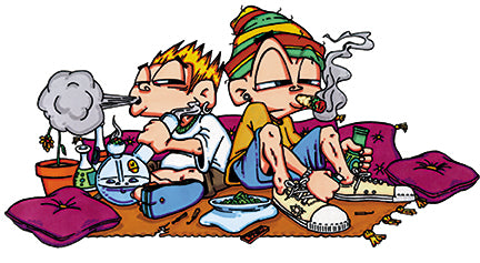 THC Bud Rats Sticker 3 1/4" X 6"