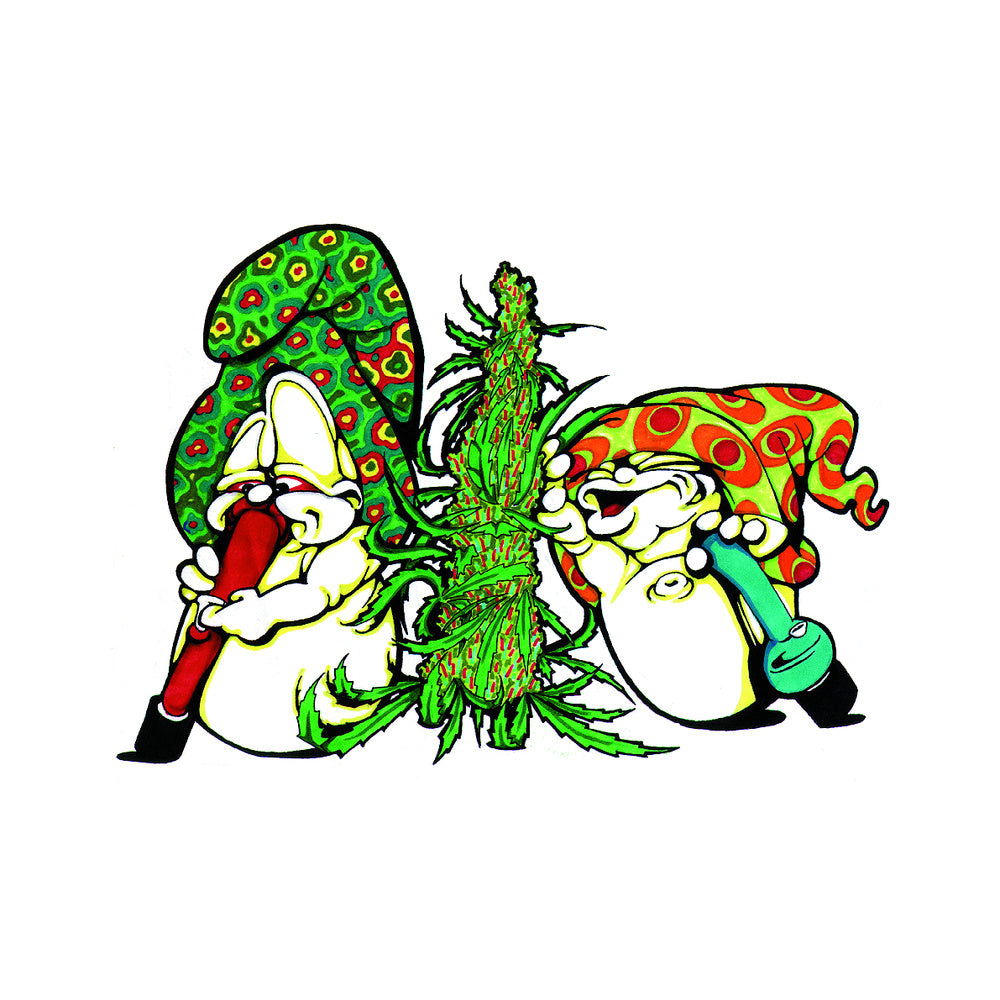 THC Two Shrooms Sticker 3.5" x 4.75"